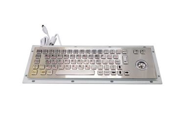 Двуязычная промышленная клавиатура ПК ПС2, клавиатура Усб 66 ключей с трекболом