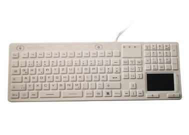 Голубая светлая тихая клавиатура касания, клавиатура экрана касания 12 ключей ФН стеклянная