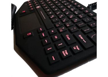 Красная освещенная контржурным светом портативная горячая клавиша клавиатуры ПК для яркости мобильного офиса корабля высокой